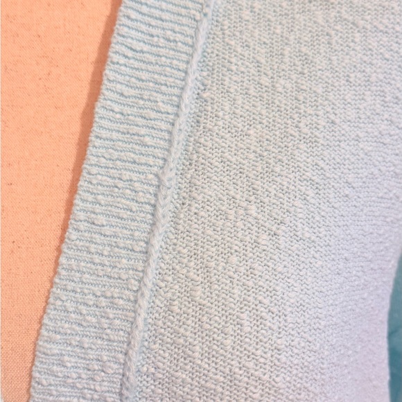 LOFT lightweight Robins egg Blue Button-Up Cardigan - Picture 6 of 11